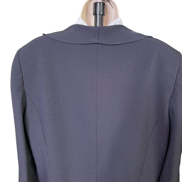 Preston & York Plus Size 18 Black Blazer Flowy Collar Button Front u - Picture 9 of 11